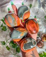 Polychrome Jasper Palm Stone