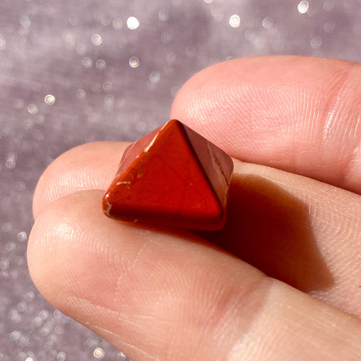 Mini Red Jasper Pyramid