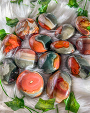 Polychrome Jasper Palm Stone