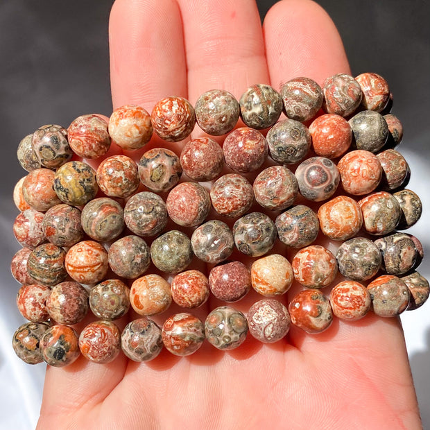 Leopardskin Jasper Bracelet {8mm}