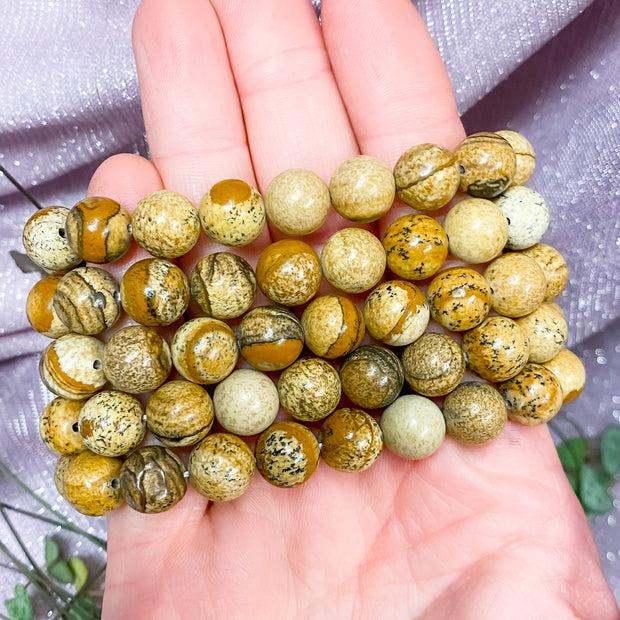 Picture Jasper Bracelet {10mm}