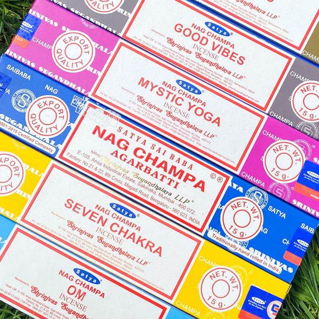 Satya Incense Stick Box 9 Scents/Flavors Available Live in the Light