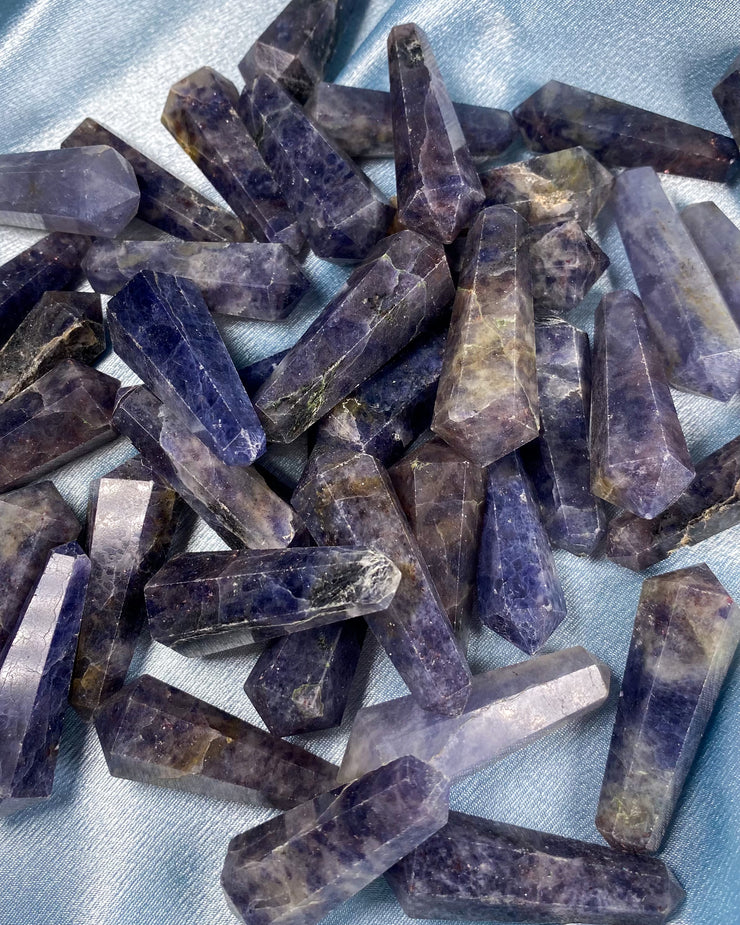 Double Terminated Iolite Points