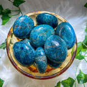 Blue Apatite Palm Stone