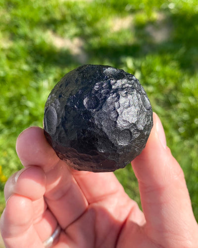 Large Obsidian Full Moon Sphere