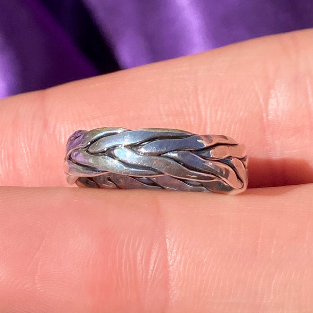 Braided 925 Sterling Silver Ring