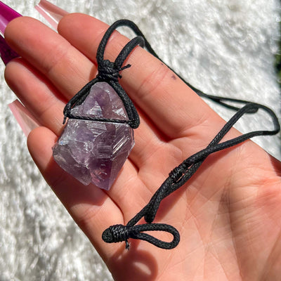 Rough Amethyst Point Necklace