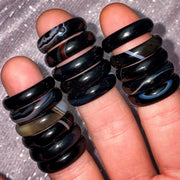 Black Agate Rings