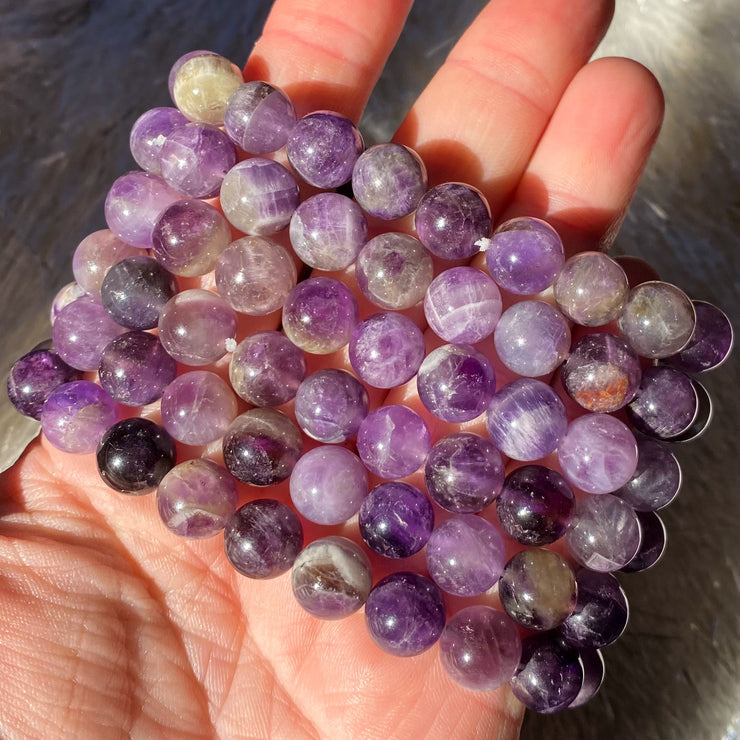 Chevron Amethyst Bracelet {10mm}