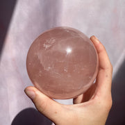 Large Star Rose Quartz Sphere #1