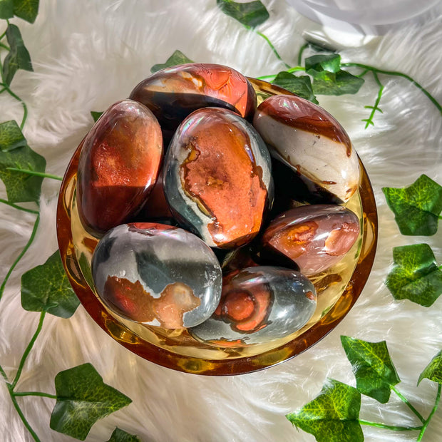 Polychrome Jasper Palm Stone