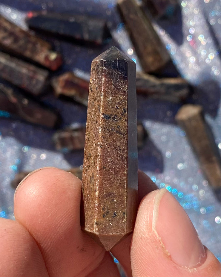 Double Terminated Garnet Points