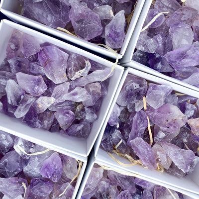 Amethyst Raw Points 250g Box - NEW Wholesale/Bulk Pricing