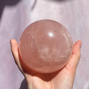 Large Star Rose Quartz Sphere #1