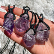 Rough Amethyst Point Necklace