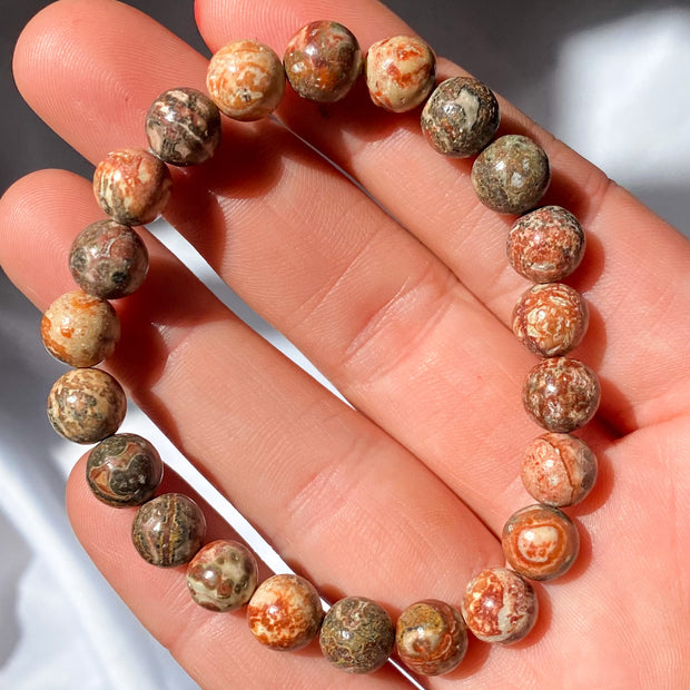 Leopardskin Jasper Bracelet {8mm}